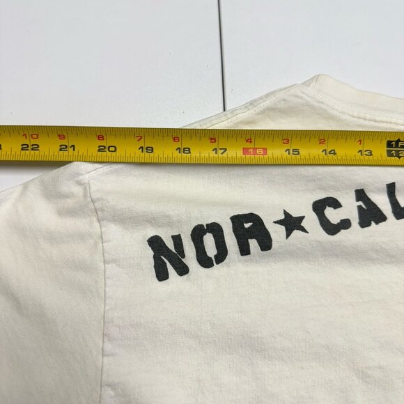 Vintage 90s Nor Cal NHS T Shirt Mens Large White Skate Y2K - Picture 14 of 15